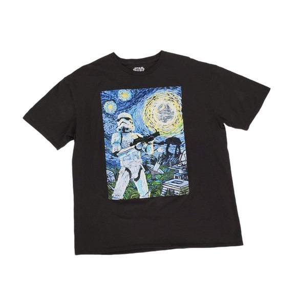 Star Wars Storm Trooper Van Gough Graphic T XL